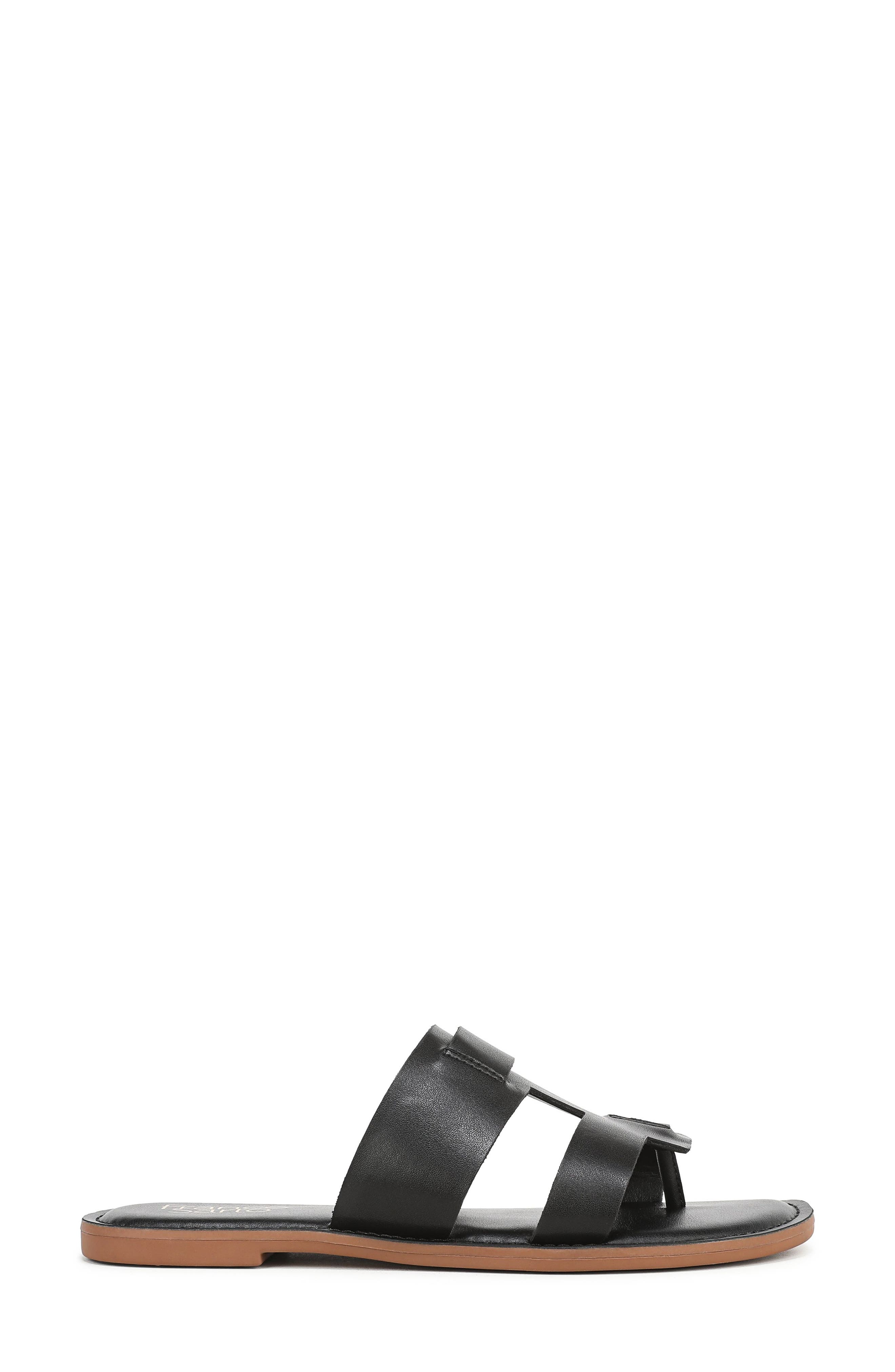 Franco Sarto Jerina Sandal, Alternate, color, Black Faux Leather