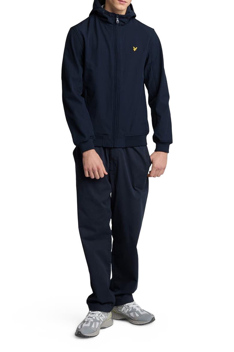 Fleece Back Softshell Jacket, Alternate, color, Dark Navy