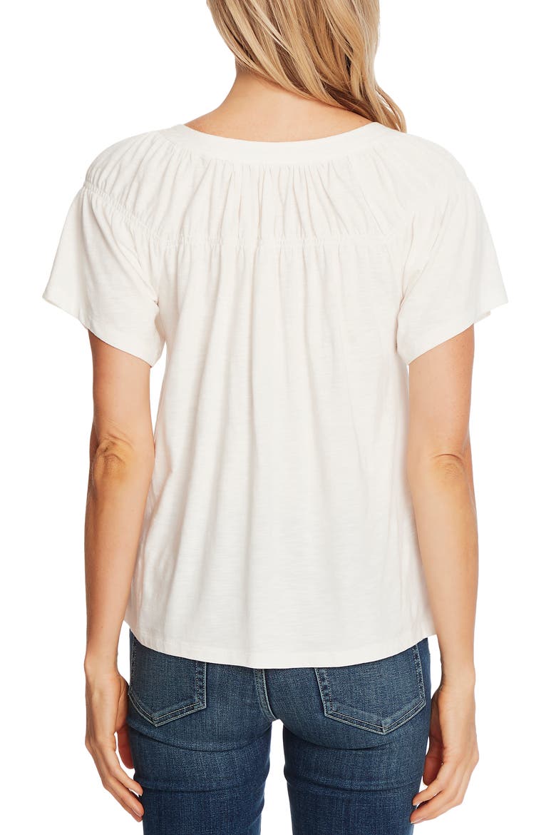 Square Neck Knit Top, Alternate, color, SOFT ECRU