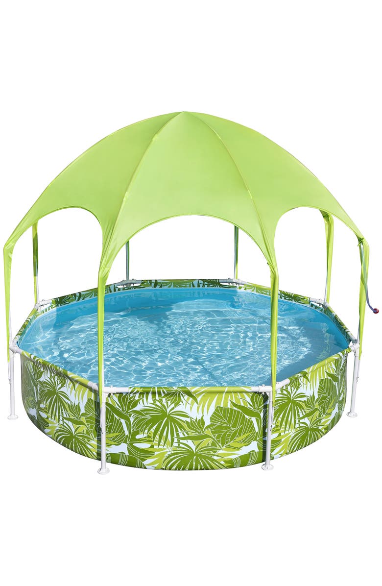 H2OGO! Splashinshade Play Pool 8' X 20" 446 ,Uv Safe Shade Cover W/ Water Mister, Main, color,