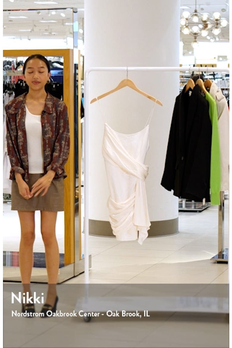 Svetlana Asymmetric Drape Cocktail Dress video