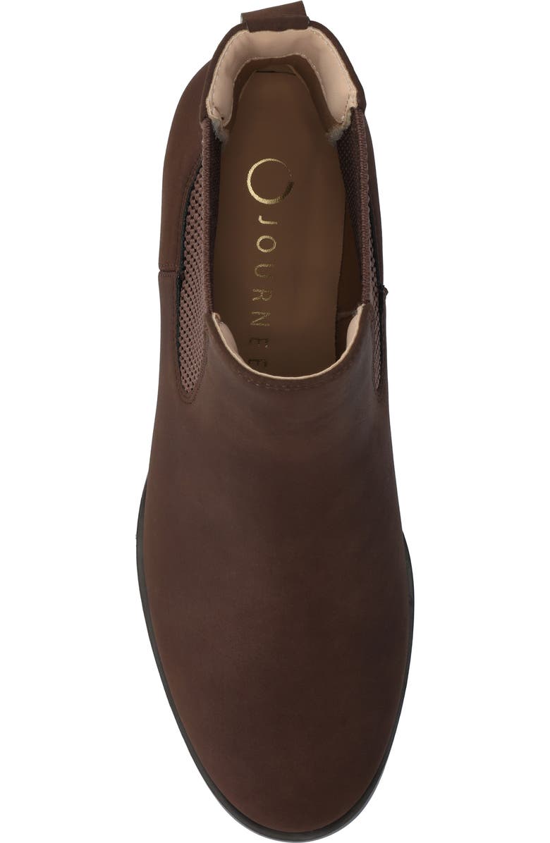 Journee Collection Chayse Bootie, Alternate, color, Chocolate/Nubuck