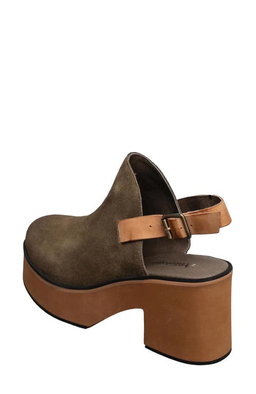 Antelope Isla Platform Slingback Sandal In Green