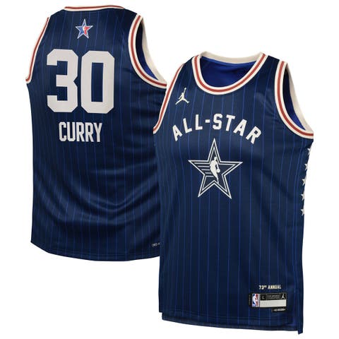 Youth Jordan Brand Stephen Curry Navy 2024 NBA All-Star Game Swingman Jersey