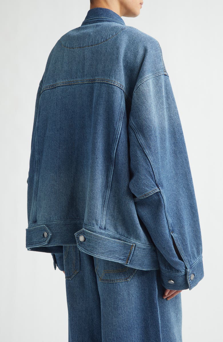 MELITTA BAUMEISTER Boxy Oversize Denim Jacket, Alternate, color, Blue