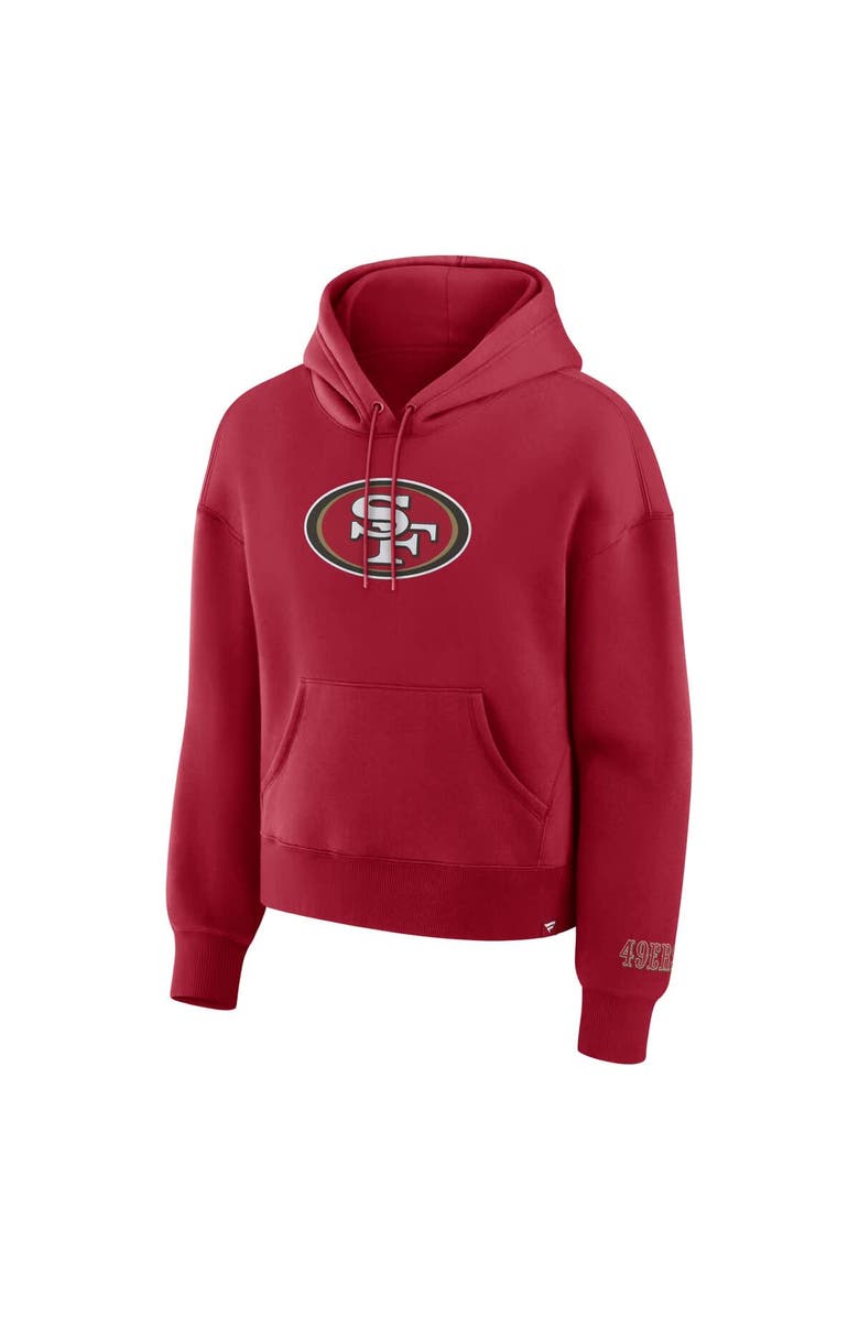 FANATICS Women's Fanatics Scarlet San Francisco 49ers Legacy Fleece Pullover Hoodie, Alternate, color, Scarlet
