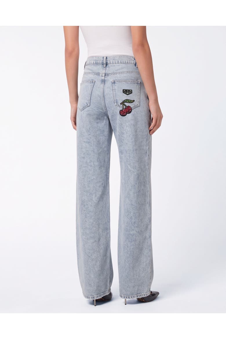 Skater Fit Jeans Cherrylicious Women, Alternate, color, Sky Wash