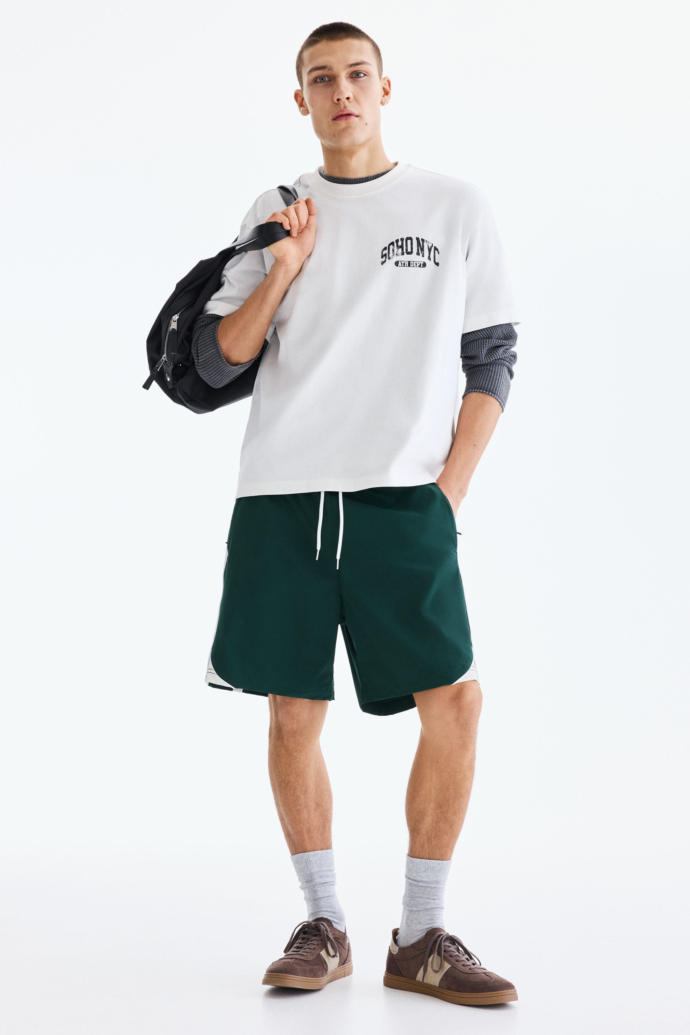 Regular Fit Track Shorts - image 4
