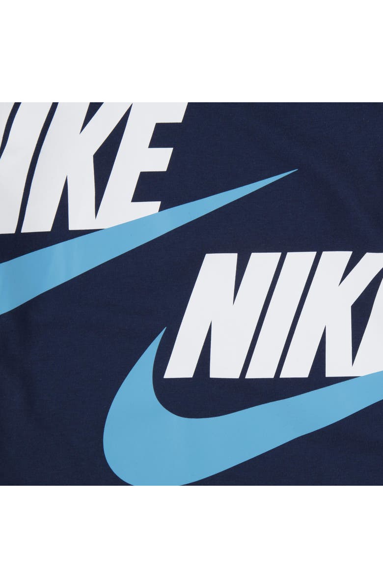 Nike Kids' Split Futura T-Shirt & Shorts Set, Alternate, color, Baltic Blue