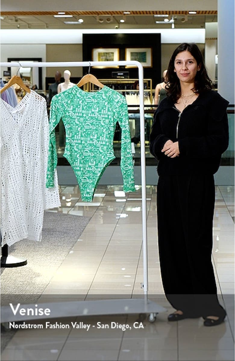 Cutout Long Sleeve One-Piece Swimsuit, sales video thumbnail