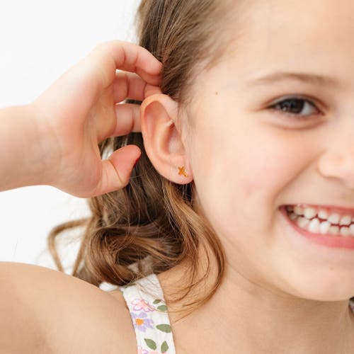 Pip Pop Cross Stud Earrings