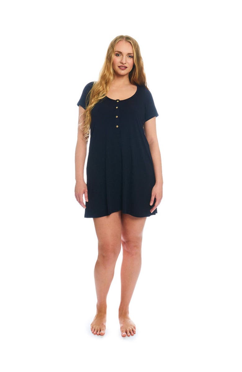 Everly Grey Carolyn During & After 4-Piece Maternity/Nursing Sleep Set for Mom & Baby, Alternate, color, Twinkle Night