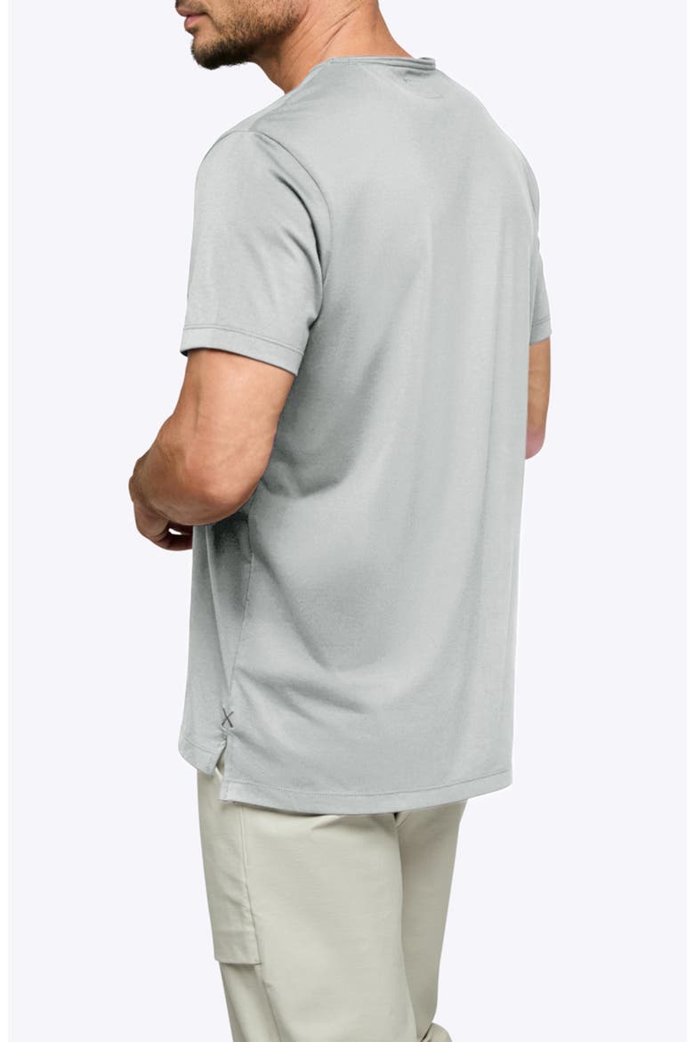 AO Split Hem T-Shirt, Alternate, color, METAL