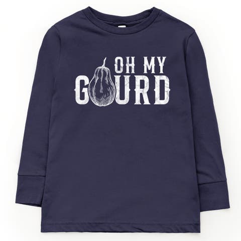 Oh My Gourd Distressed Long Sleeve T-Shirt (Little Kid & Big Kid)