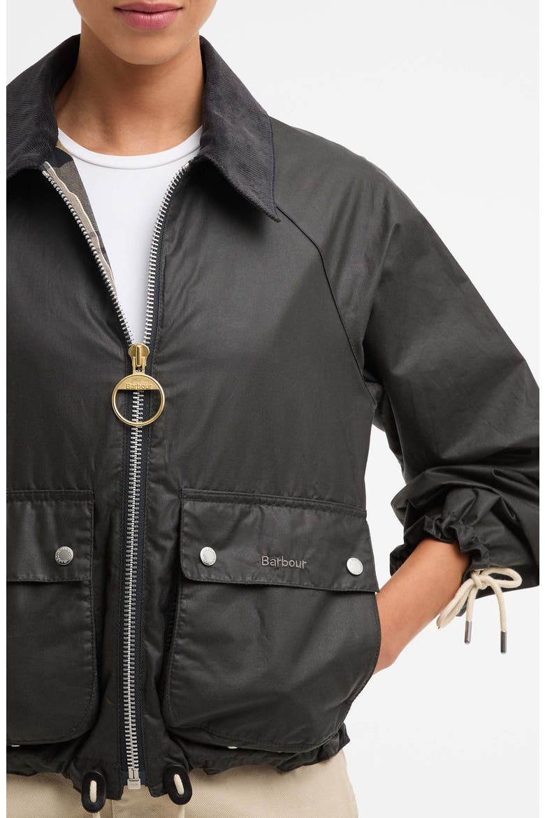 Marron Waxed Cotton Jacket, Alternate, color, GREY/ DRESS