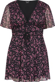 City Chic Carrie Print Minidress