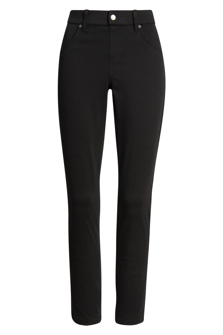 Ultra Ultrasoft High Rise Denim Skimmer Leggings, Alternate, color, BLACK