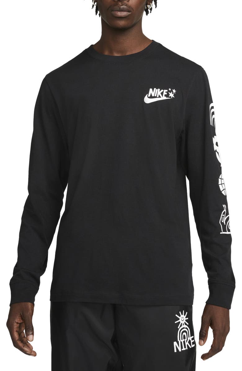 Nike Have a Nike Day Long Sleeve Graphic Tee, Main, color, 