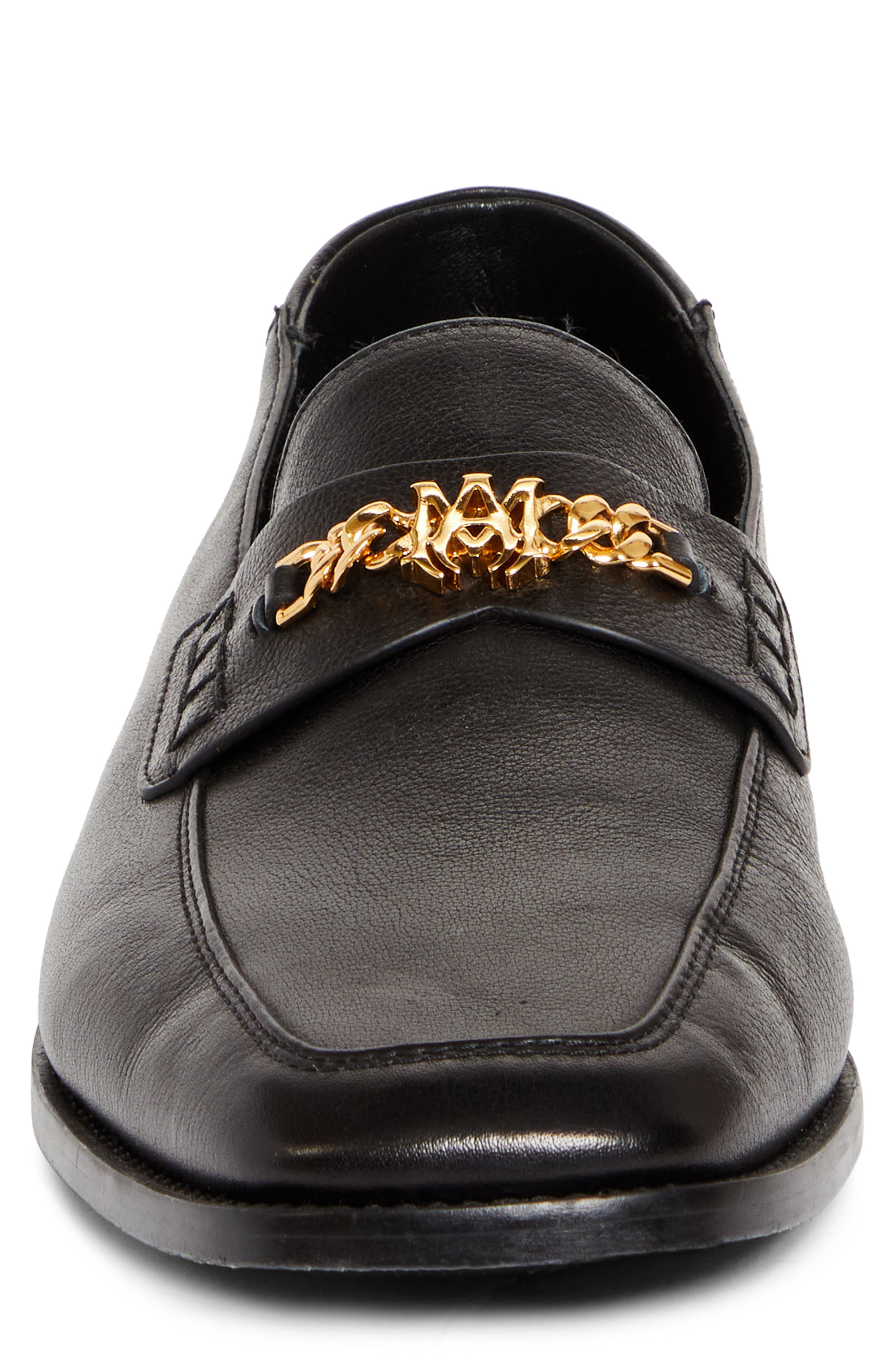 AMIRI MA Chain Penny Loafer, Alternate, color, Black
