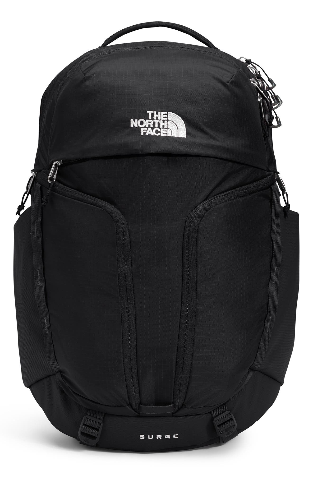 The North Face Surge Water Repellent Ripstop Backpack, Main, color, 