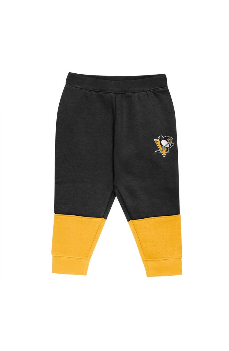 Outerstuff Toddler Gold/Black Pittsburgh Penguins Big Skate Fleece Pullover Hoodie and Sweatpants Set, Alternate, color, 