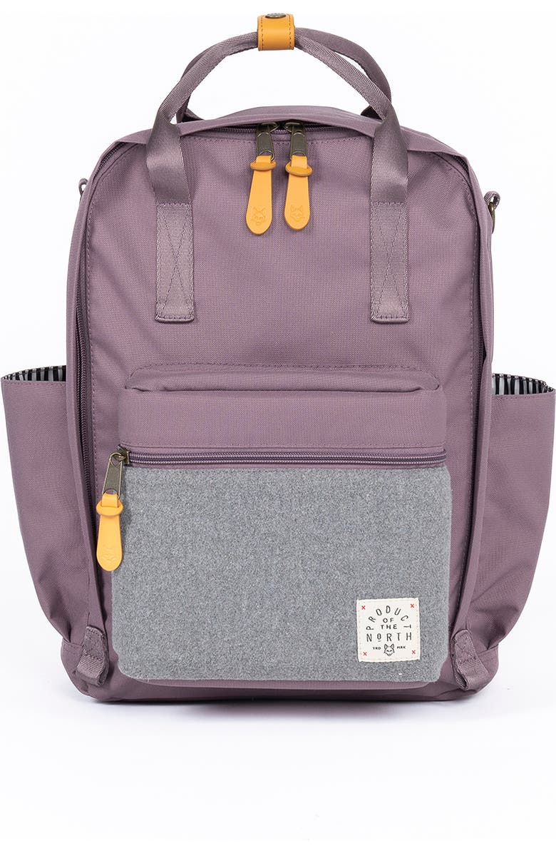 Product of the North Elkin Sustainable Diaper Backpack, Main, color, Moonshadow