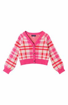 Andy & Evan Kids' Plaid Cotton Cardigan