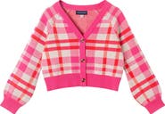 Andy & Evan Kids' Plaid Cotton Cardigan