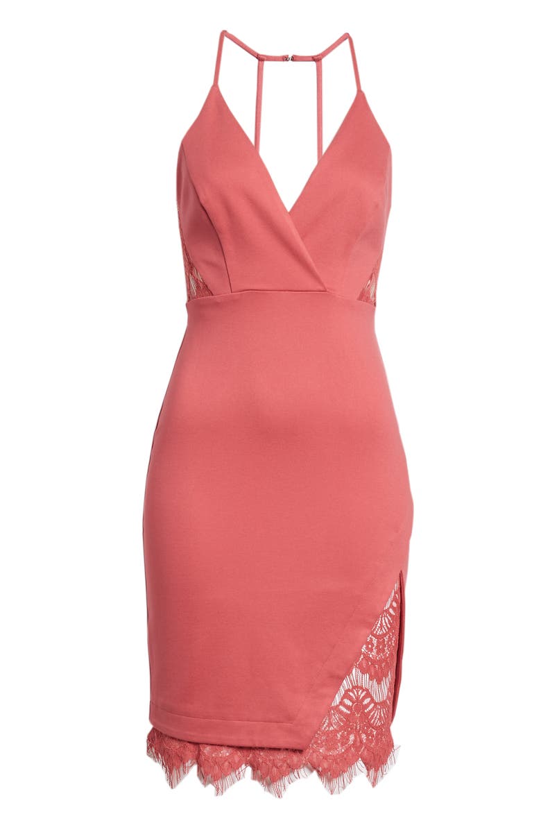 ASTR the Label Peeking Lace Halter Dress, Alternate, color,