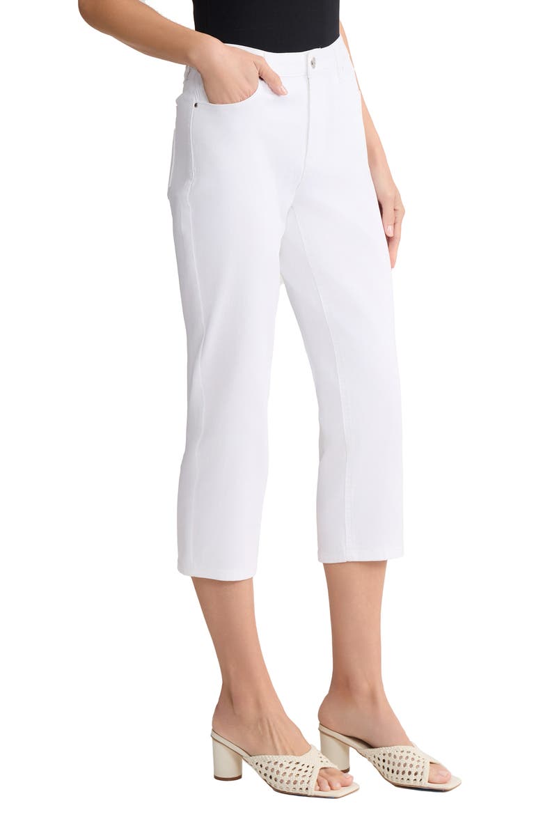 Jones New York Lexington Capri Jeans, Alternate, color, Soft White