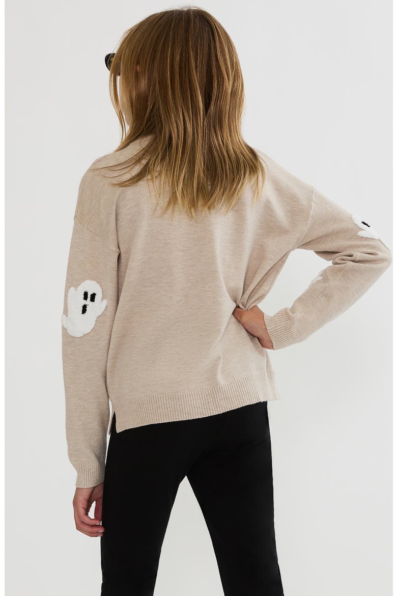 Kids' Little Callie Sweater, Alternate, color, HEATHERED BOOS