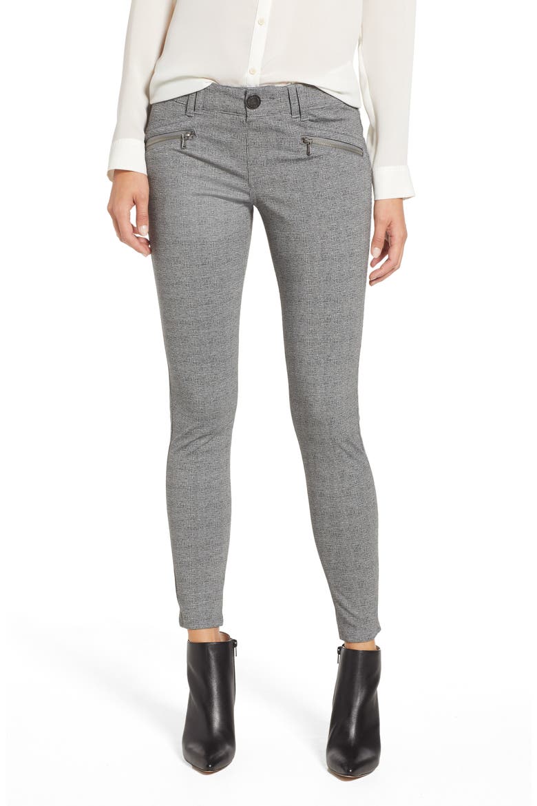 Ab-Solution Skinny Ponte Pants (Nordstrom Exclusive), Main, color, GREY BLACK MATRIX