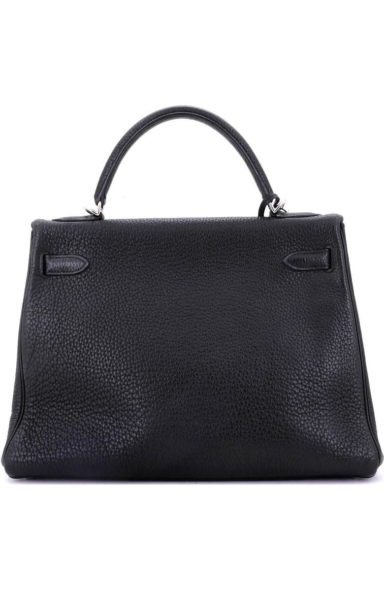 Pre-Owned Hermes Kelly Handbag Black Togo with Palladium Hardware 32, Alternate, color,
