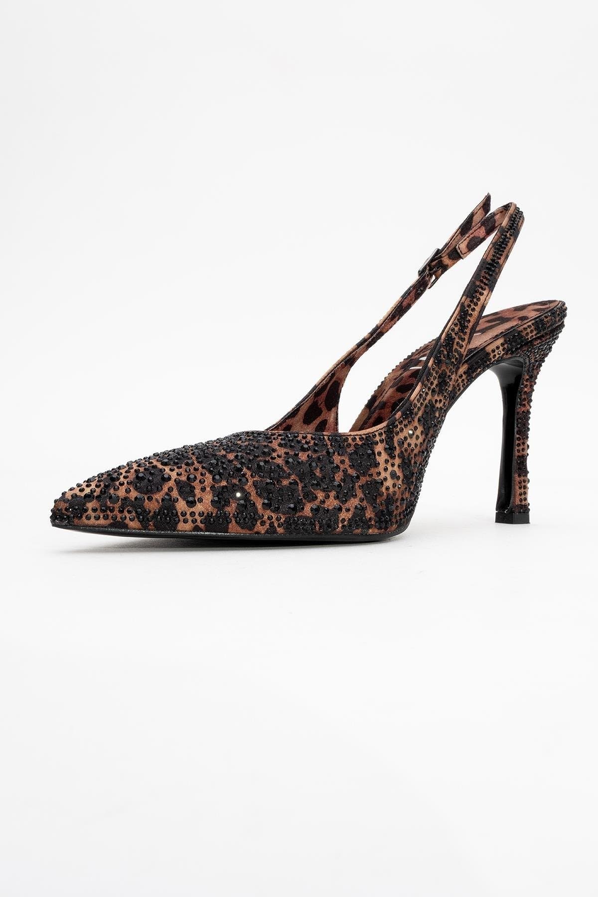 Prologue Shoes Roya Pointed Toe Stiletto Pump, Alternate, color, Leopard