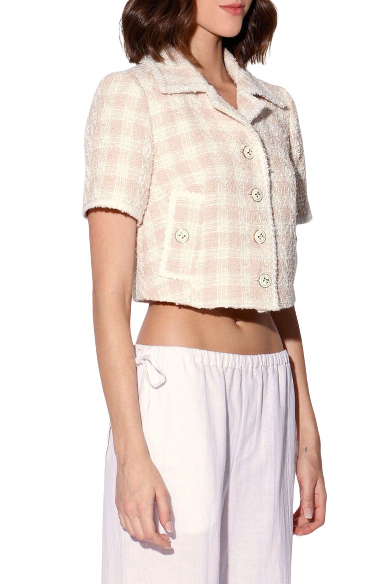 Yolanda Cropped Tweed Jacket, Alternate, color, BOULEVARD TWEED