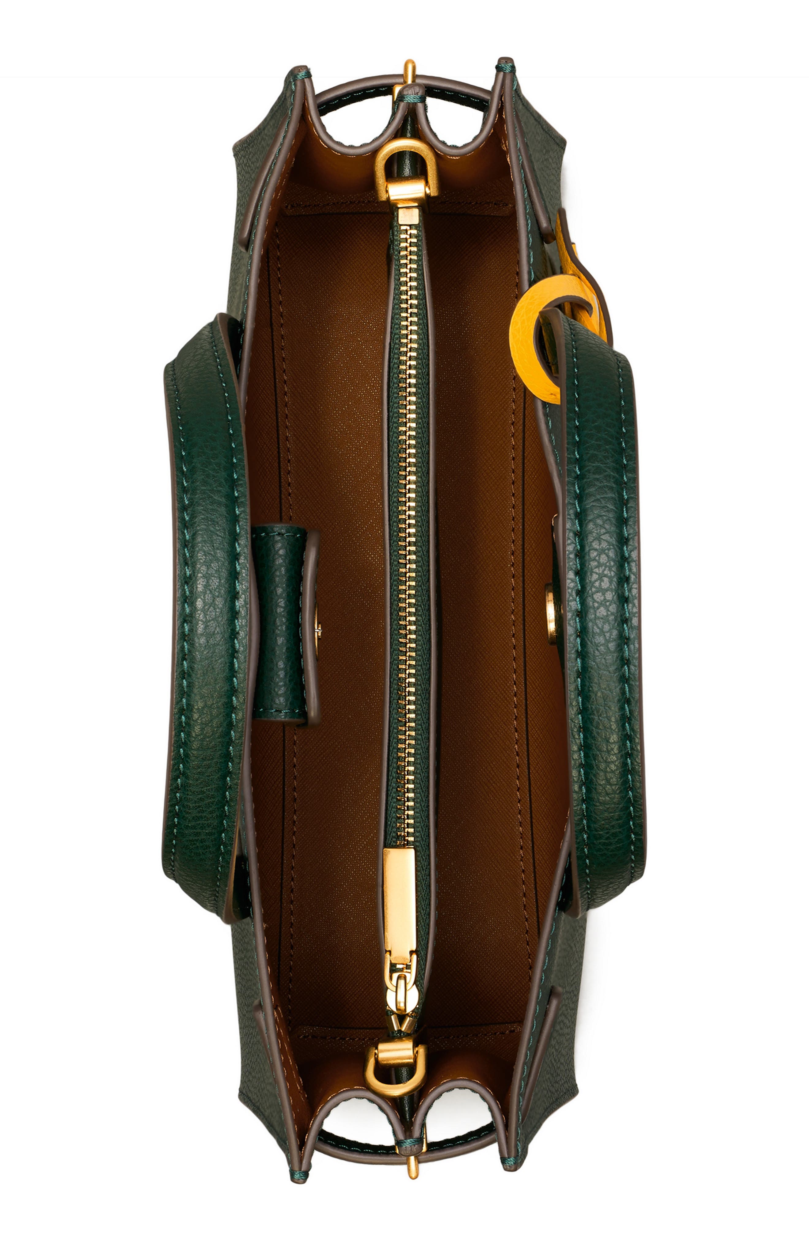 Tory Burch Small Walker Leather Satchel, Alternate, color, 