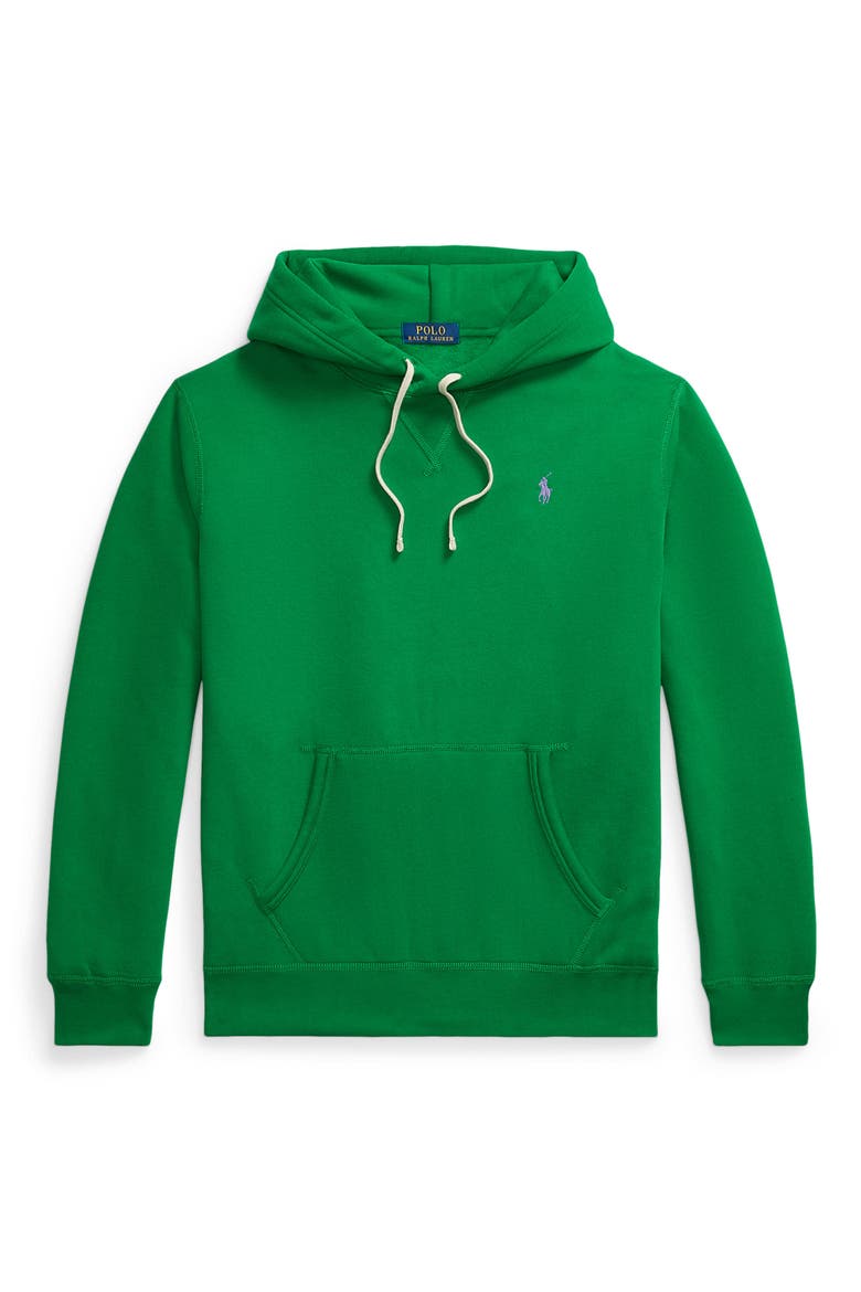 Cotton Blend Fleece Hoodie, Alternate, color, CRUISE GREEN