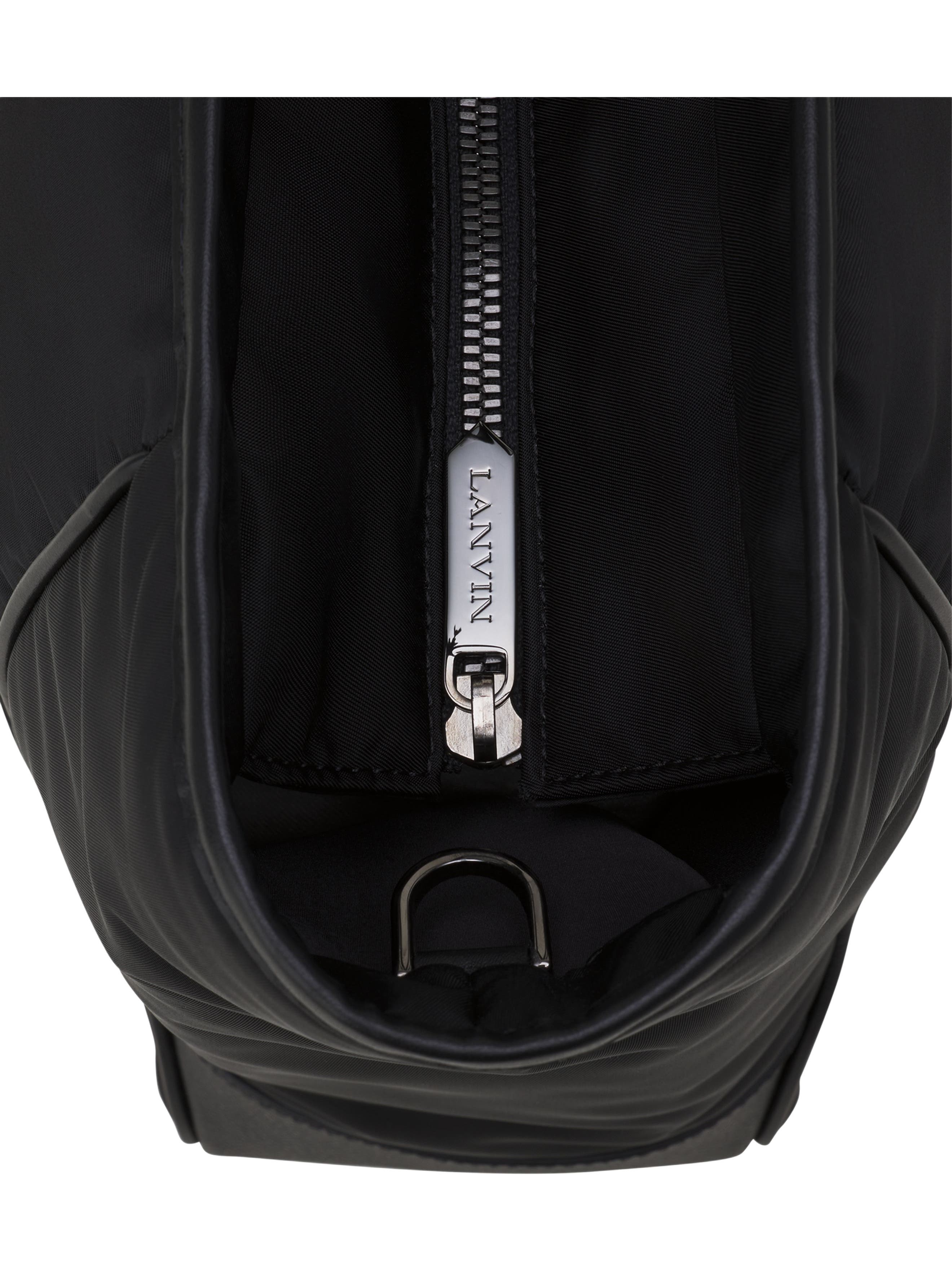 Lanvin Curb Nylon Tote Bag, Alternate, color, Black