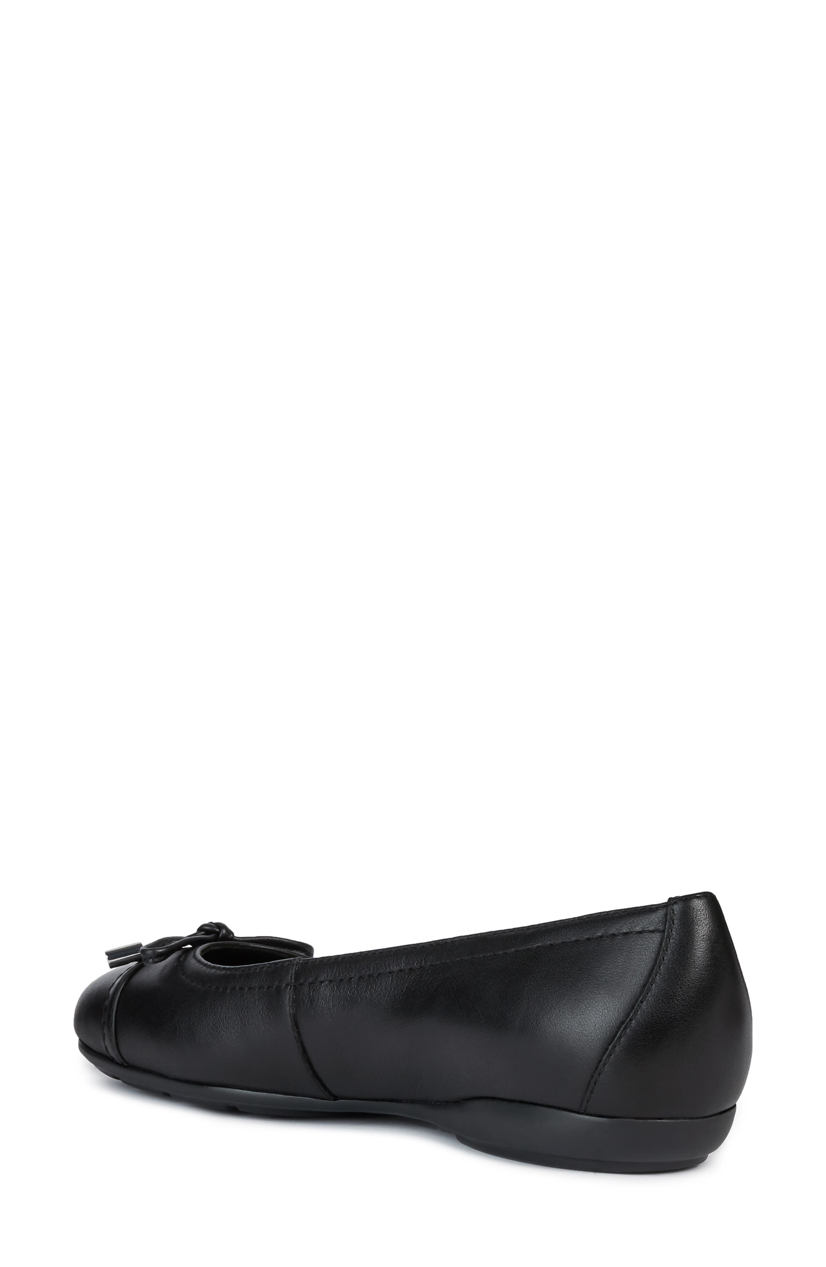 Annytah Cap Toe Flat, Alternate, color, BLACK NAPPA LEATHER