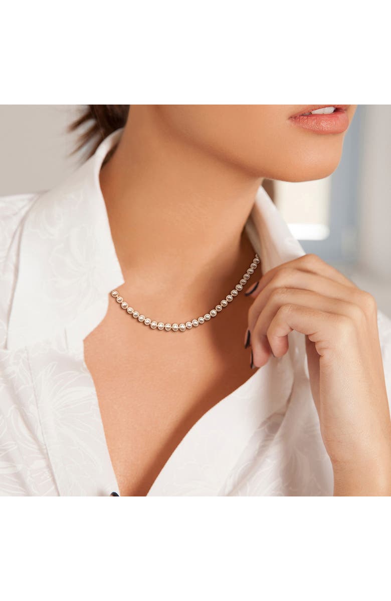 DELMAR Cultured Pearl Necklace, 5–5.5mm, Alternate, color, White