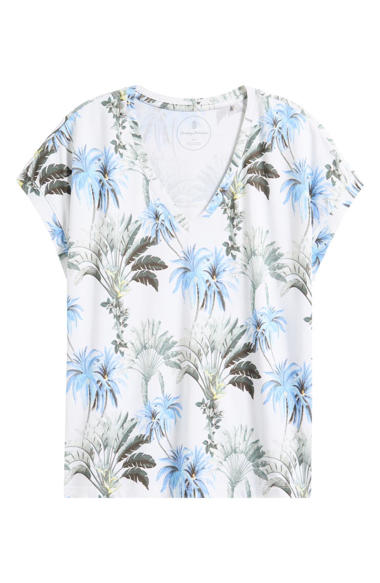Tommy Bahama Kauai Palisade Palms V-Neck T-Shirt, Alternate, color, White