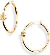 Dolce&Gabbana Creole DG Logo Hoop Earrings