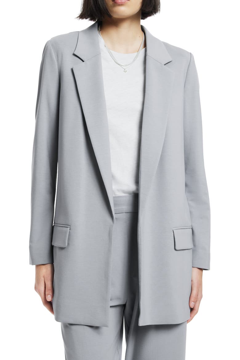 Aleida Jersey Blazer, Main, color, STORM CLOUD BLUE