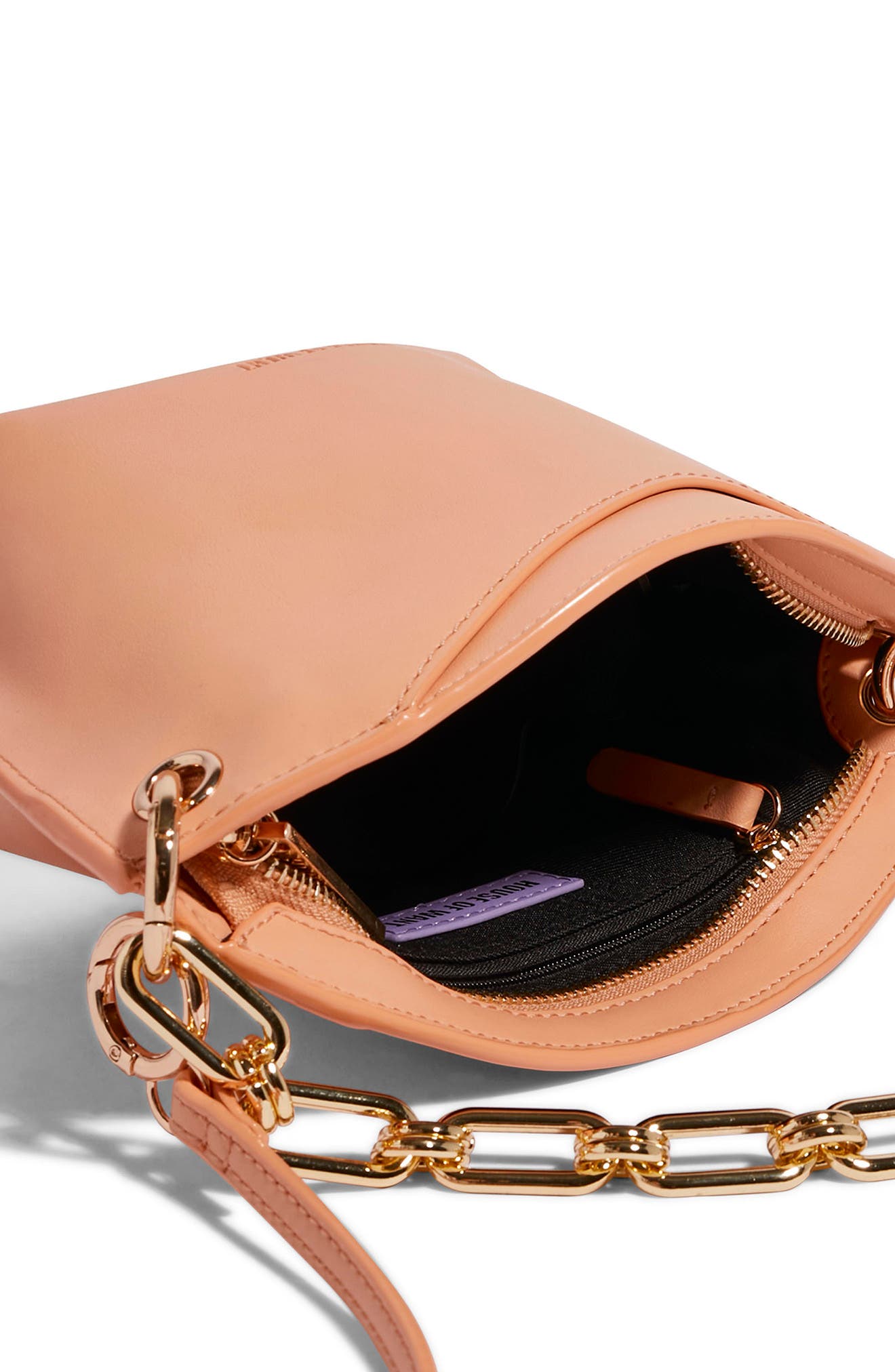 H.O.W. We Encourage Vegan Leather Crossbody Bag, Alternate, color, APRICOT