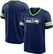 FANATICS Men's Fanatics College Navy Seattle Seahawks Hometown Premium Hashmark V-Neck T-Shirt