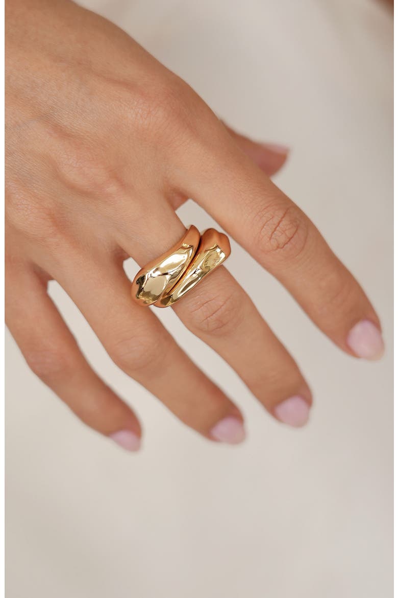 Modern Flow Ring, Alternate, color, GOLD