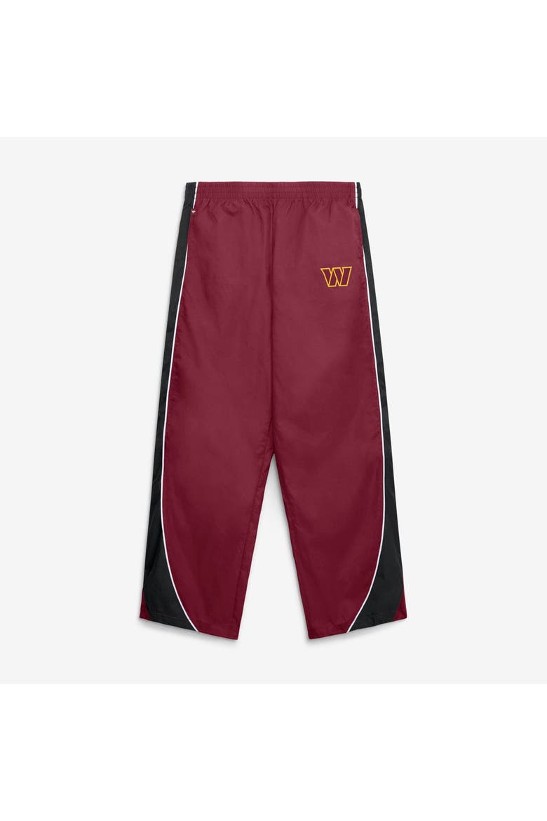 Women's Fanatics Burgundy/Black Washington Commanders Team First Backwards Lateral Nylon Pants, Alternate, color, Burgundy