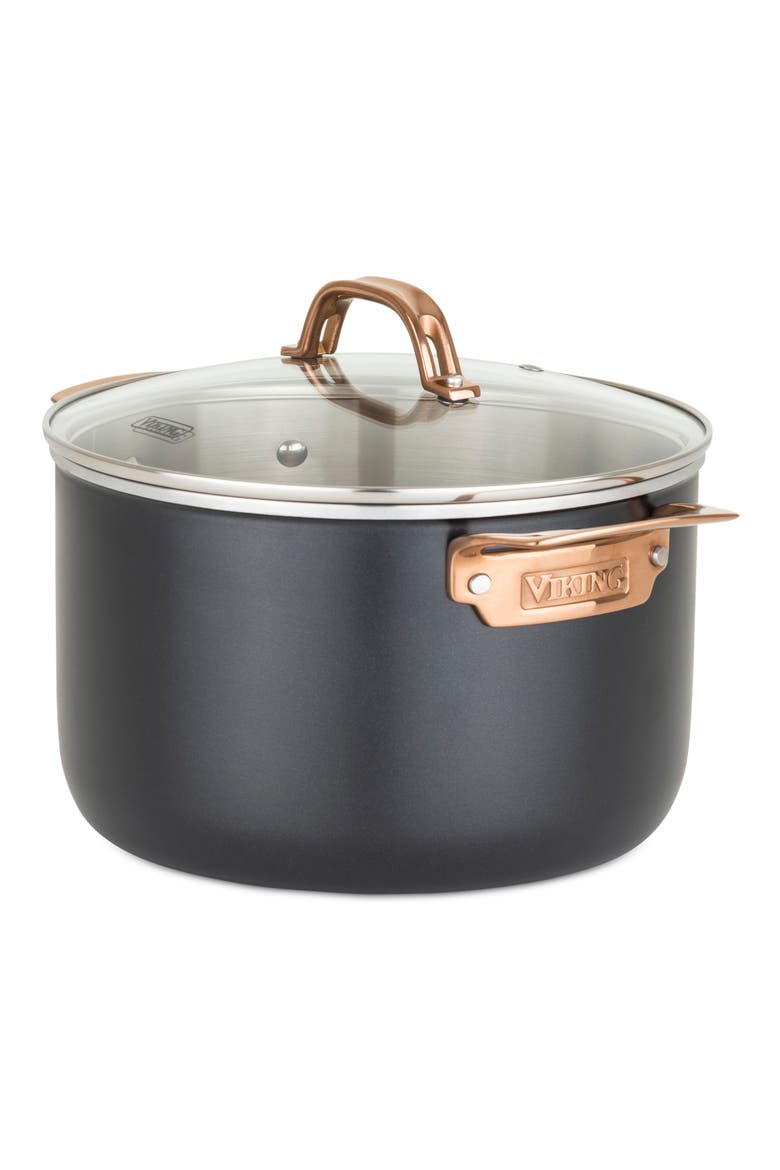 3-Ply 11-Piece Cookware Set, Alternate, color, MATTE BLACK/ COPPER