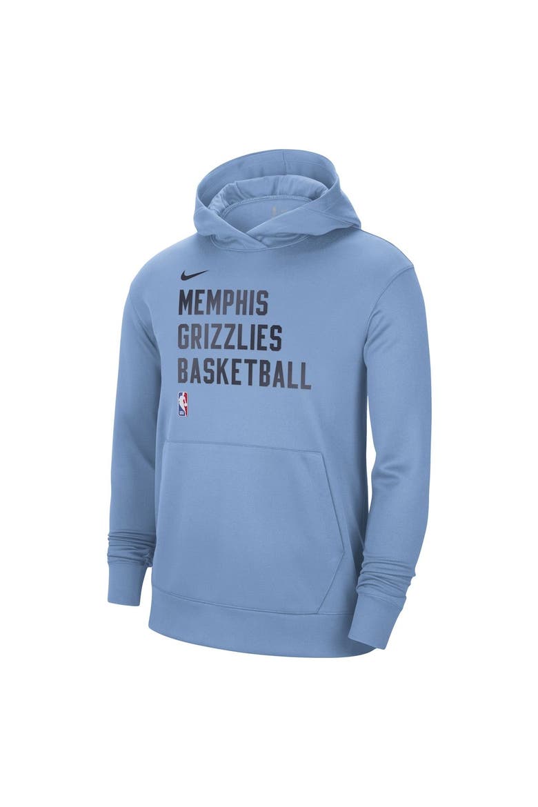 Unisex Nike Light Blue Memphis Grizzlies 2023/24 Performance Spotlight On-Court Practice Pullover Hoodie, Alternate, color, Light Blue