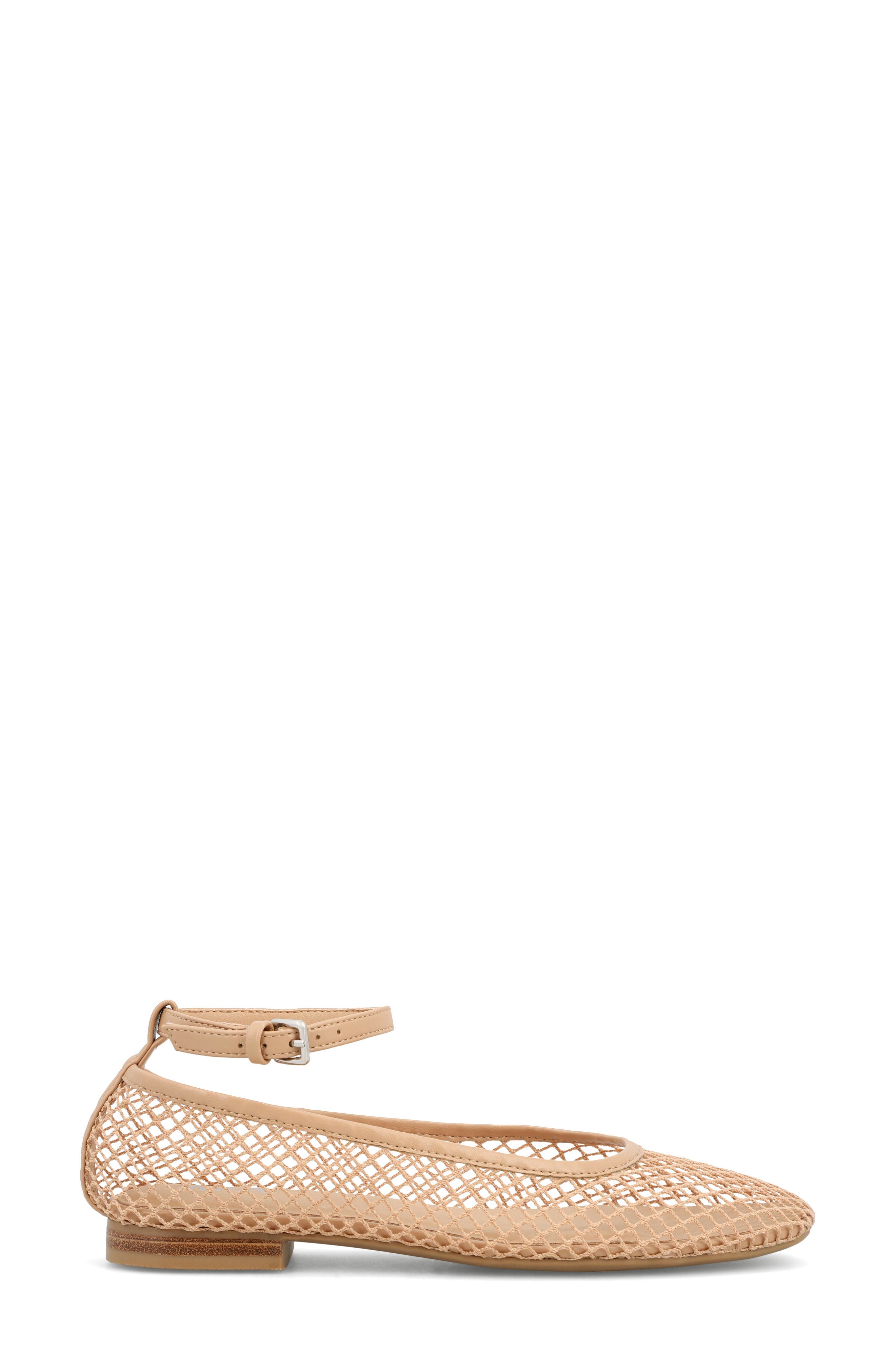 MIA Roz Ankle Strap Flat, Alternate, color, Beige